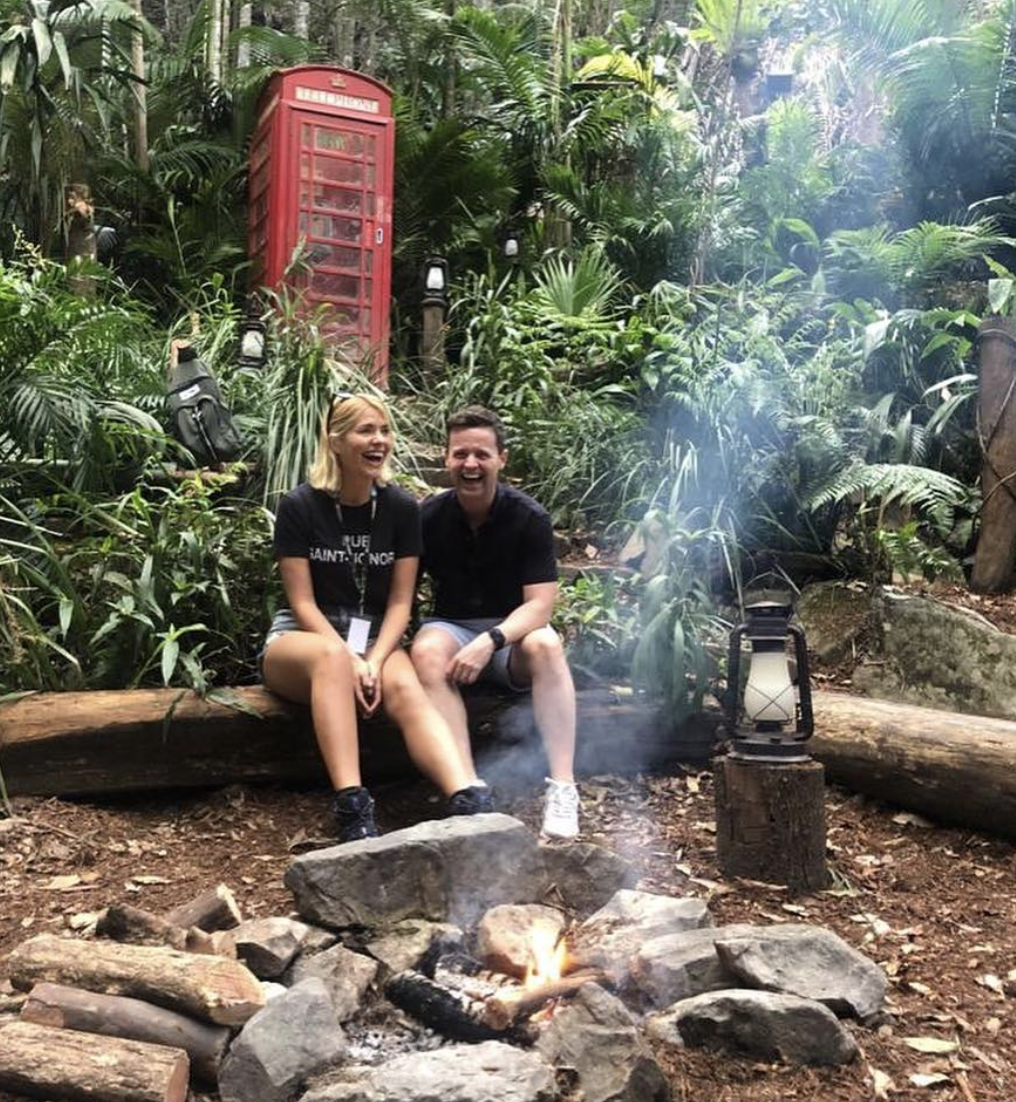 Holly Willoughby catches the sun after I'm A Celebrity debut