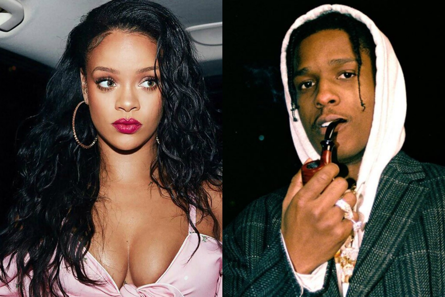 Rihanna & ASAP Rocky Hold Hands In Black Outfits: NYC Photos