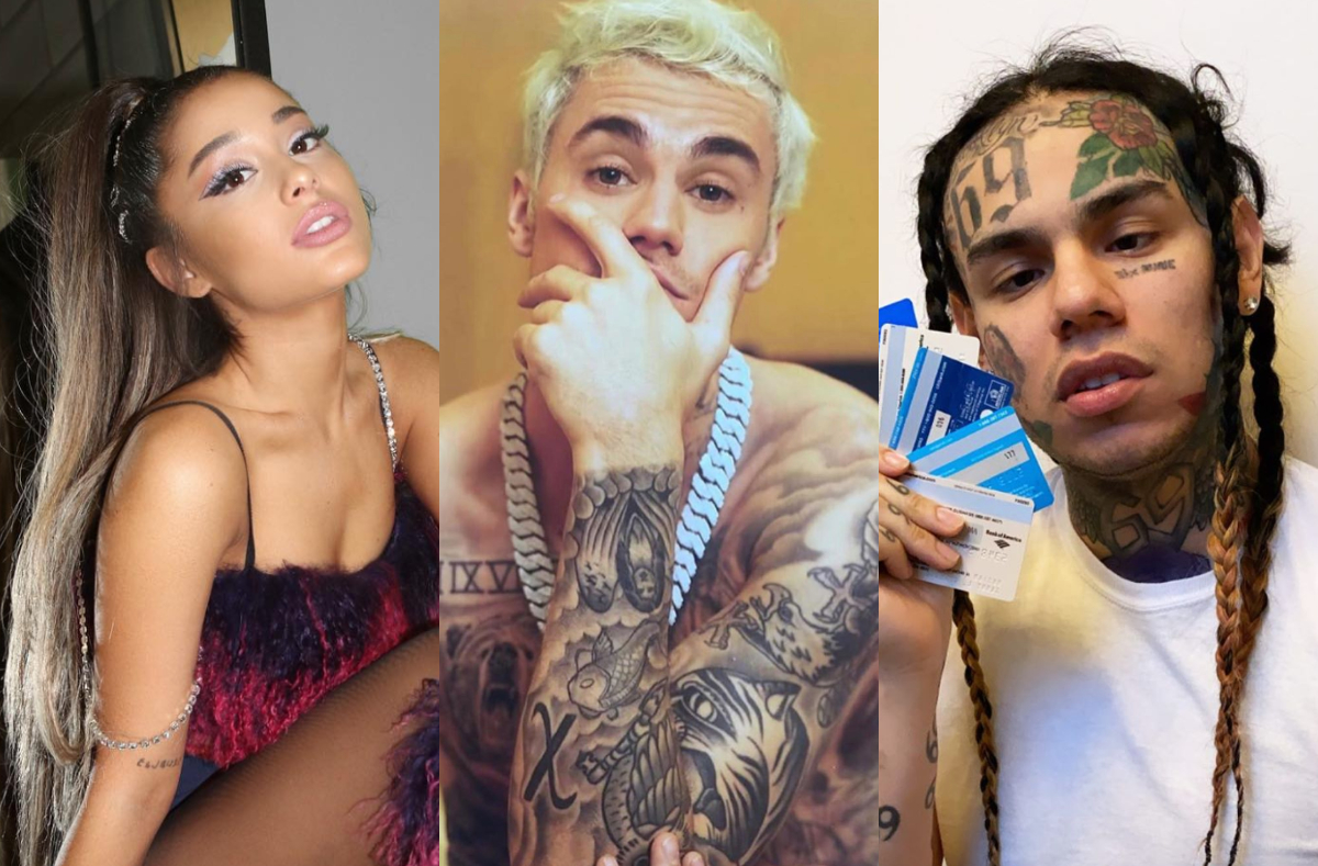 Ariana Grande And Justin Bieber Respond After Tekashi 69 Accuses Them Of Buying Their Billboard