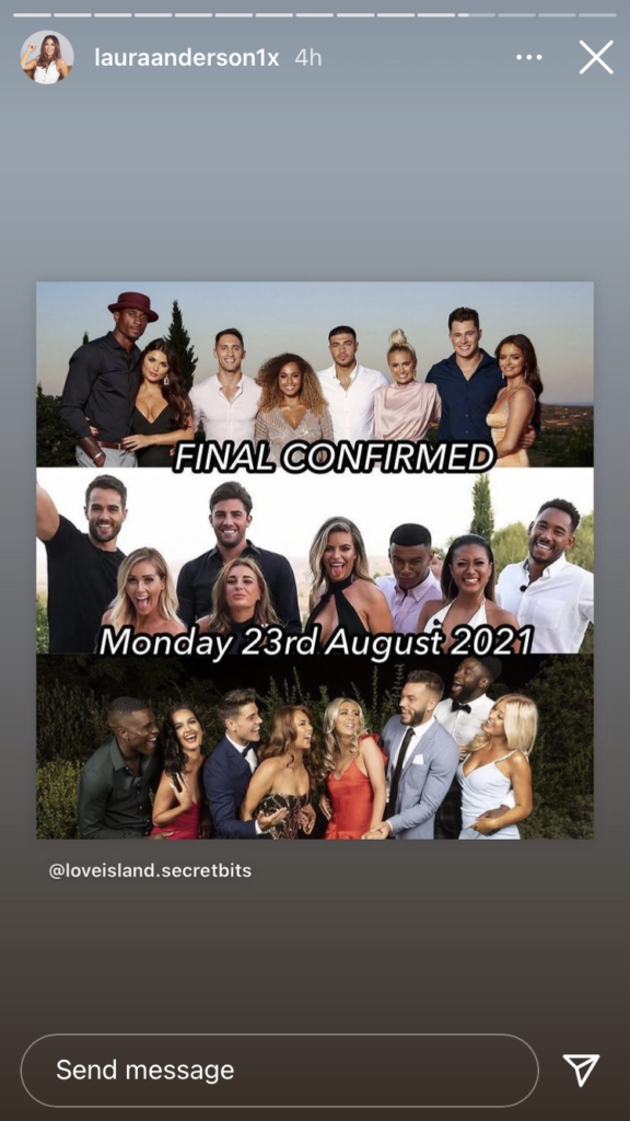Love Island final date ‘confirmed’ by former contestant Goss.ie